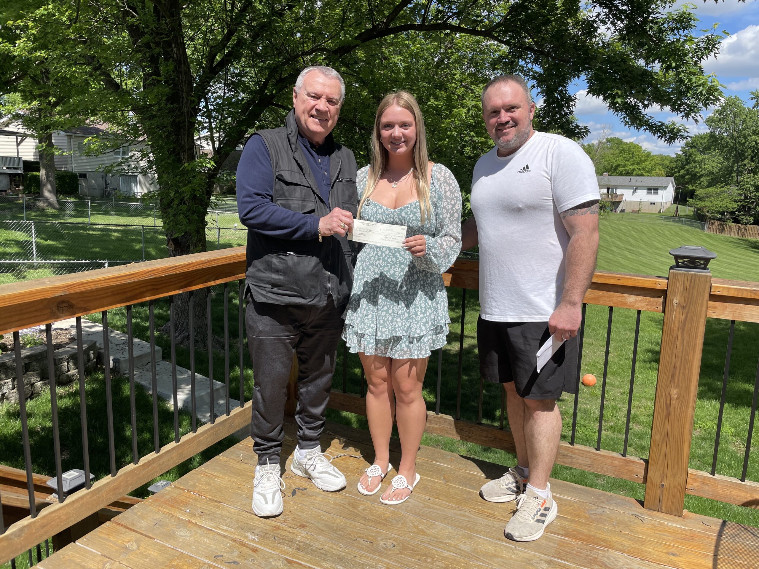 Pictured L to R: MPOA Board Member Dutch Schultz, Isabella, MPOA member Sergeant Mark Pfeiffer (father), St Louis Metropolitan PD